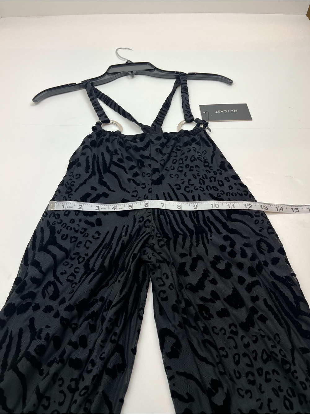 Outcast Jana Pants Black Animal Print Stretch Womens Size Small Low Rise NEW - Picture 12 of 14